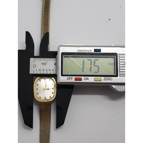 Women\'s Timex watch. Small square face with White iridescent background. main image 8